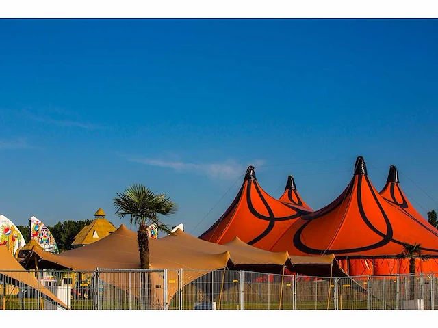 10x20m beige stretch tentzeil - afbeelding 2 van  2