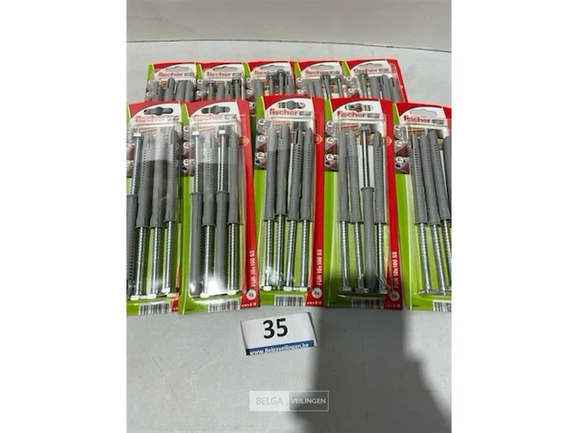 10x4 fischer slagplug met houtdraadbout 10x100 ss - afbeelding 1 van  3