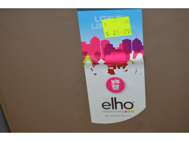 11 bloempot elho 52cm hoog, 46 liter: 6 antraciet + 3 wit +2 bruin - afbeelding 4 van  5