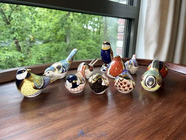 11 diverse porseleinen vogeltjes - afbeelding 1 van  9
