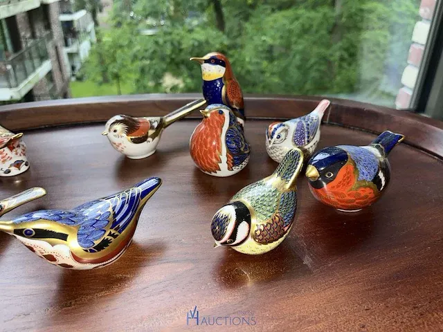 11 diverse porseleinen vogeltjes - afbeelding 7 van  9
