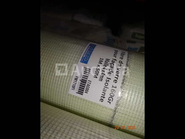 11 rollen 1m/50m glasvezel, 160 gr voor het isoleren van de gevel - 4x4mm mesh - afbeelding 1 van  2