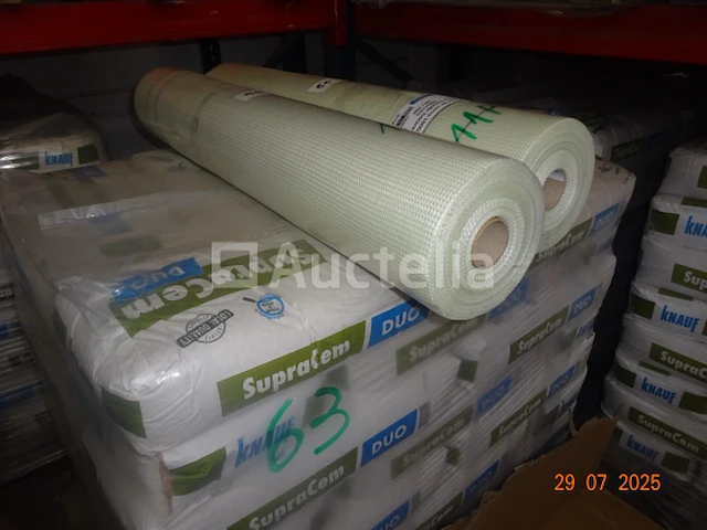 11 rollen 1m/50m glasvezel, 160 gr voor het isoleren van de gevel - 4x4mm mesh - afbeelding 2 van  2
