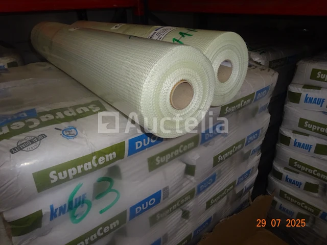 11 rollen 1m/50m glasvezel, 160 gr voor het isoleren van de gevel - 4x4mm mesh - afbeelding 2 van  2