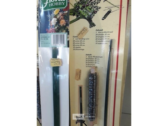 11 x bloemschik binddraad 2 assorti - afbeelding 3 van  3
