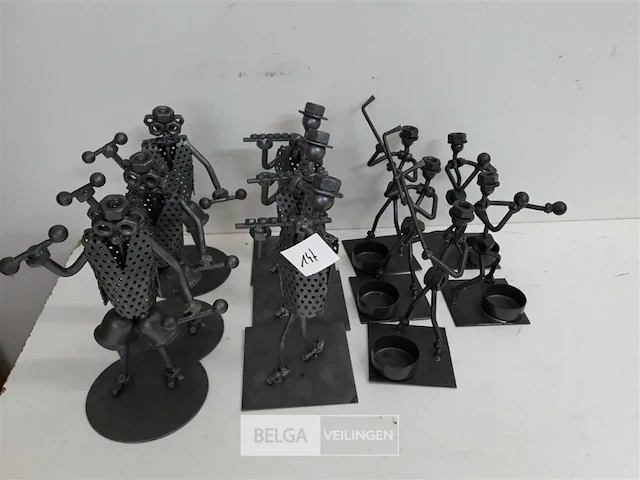 11 x figuurtjes uit metaal - afbeelding 2 van  3