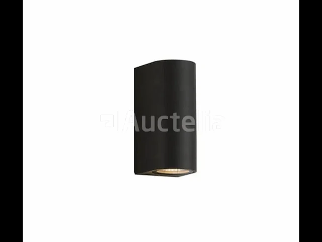 11 x gu10 double flow outdoor wandlamp – ip65 waterdicht – zwart - afbeelding 1 van  5