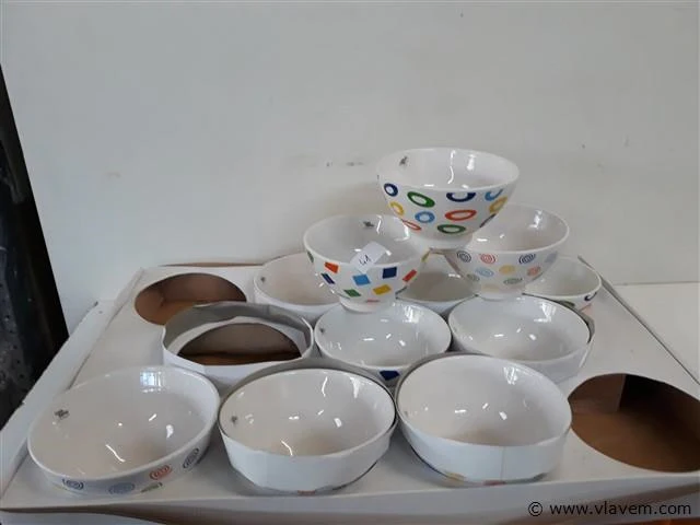 11 x ontbijtkom 14 cm - afbeelding 1 van  2