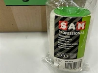 11 x vernisroller voor gladde en matig ruwe ondergrond lengte 7cm - afbeelding 3 van  3