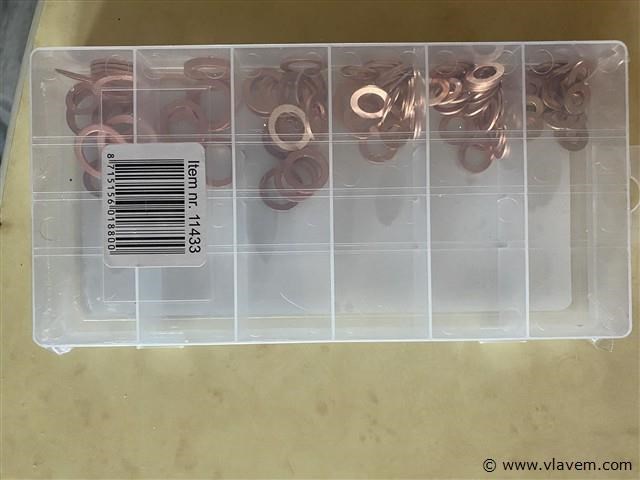 110 delige koperringenset - afbeelding 2 van  2