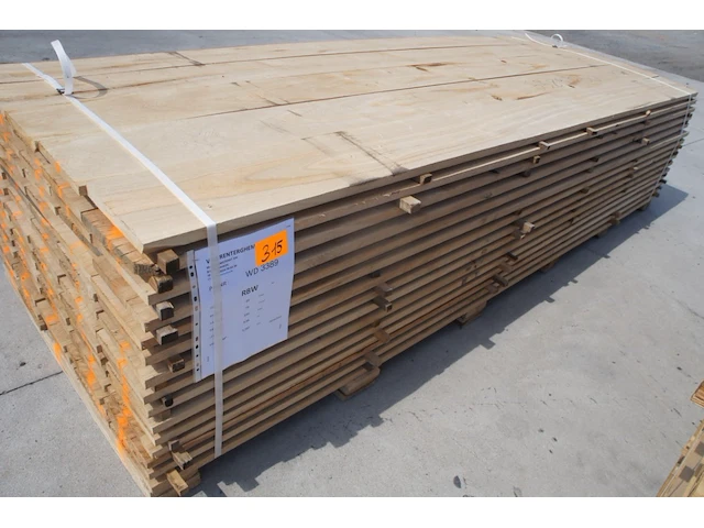 1,11 m³ eiken planken 22mm - afbeelding 1 van  4