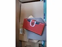 111x lederen hoes iphone 12 pro (92xrood + 19 zwart) - afbeelding 4 van  5