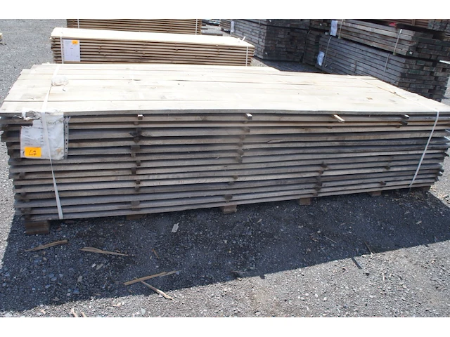 1,13 m³ eiken planken 22mm - afbeelding 1 van  4