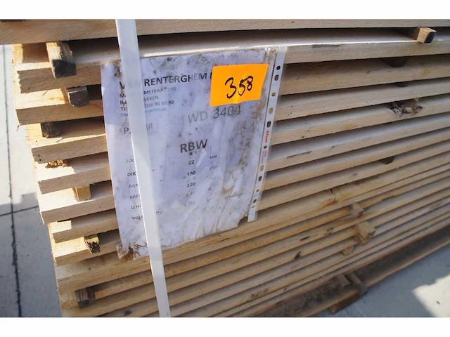 1,14 m³ eiken planken 22mm - afbeelding 2 van  4