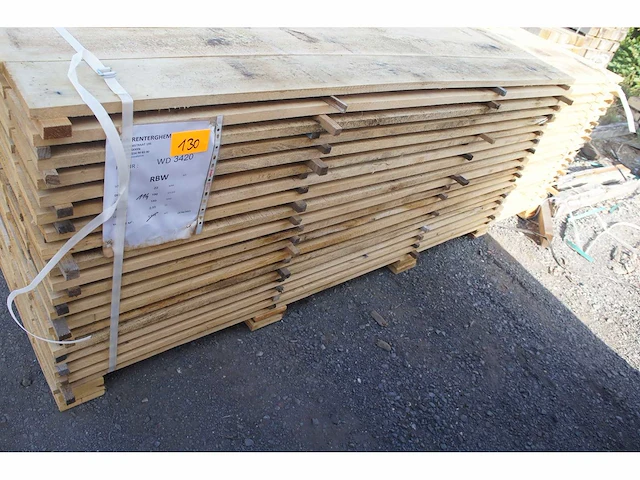 1,15 m³ eiken planken 22mm - afbeelding 1 van  3