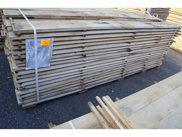 1,16 m³ eiken planken 22mm - afbeelding 1 van  3