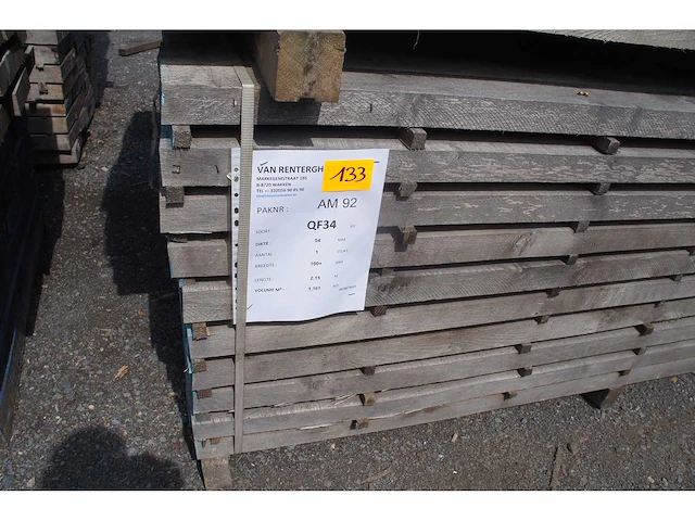 1,16 m³ eiken planken 54mm - afbeelding 2 van  4