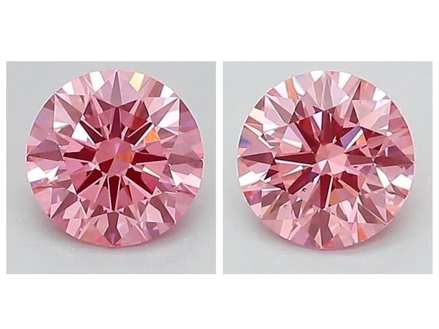 1.17ct fancy vivid pink vs1/vs2 with igi certificate - afbeelding 1 van  6