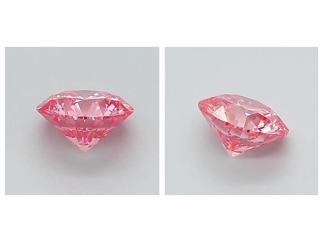 1.17ct fancy vivid pink vs1/vs2 with igi certificate - afbeelding 3 van  6