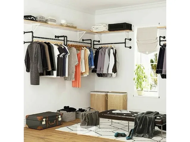 11x 2 muur kledingstangen - 110x30x29,3 - afbeelding 1 van  6