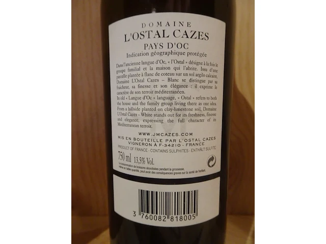 11x 75cl l'ostal cazes witte wijn - afbeelding 3 van  5