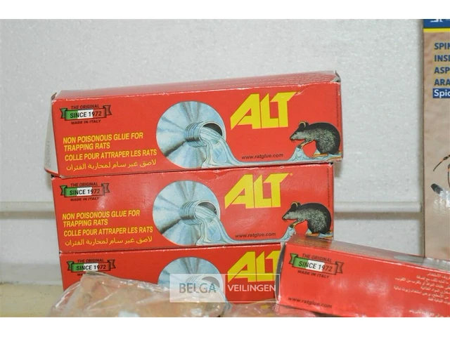 11x rattenval, 3x lijm voor rattenval, 1x spinnen en inscetenzuiger - afbeelding 2 van  4