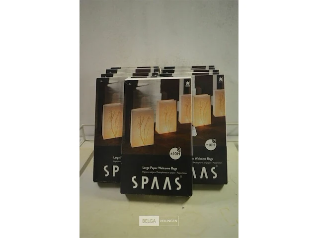 11x spaas kaarsen in zakje h=10cm - afbeelding 1 van  2