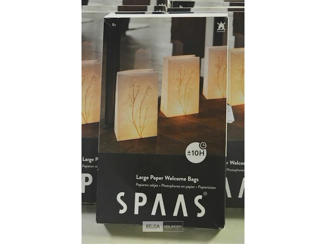 11x spaas kaarsen in zakje h=10cm - afbeelding 2 van  2