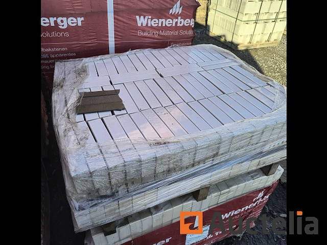 12 bakstenen pallets wienerberger kristal wit - afbeelding 5 van  8