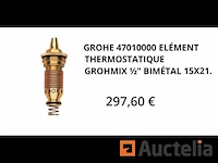 1/2" bimetaal thermokoppel voor grohe thermostatische mengkraan 47010000 - afbeelding 1 van  1