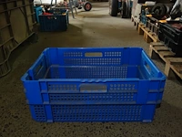 12 blauwe diepe stapelbakken - afbeelding 1 van  3