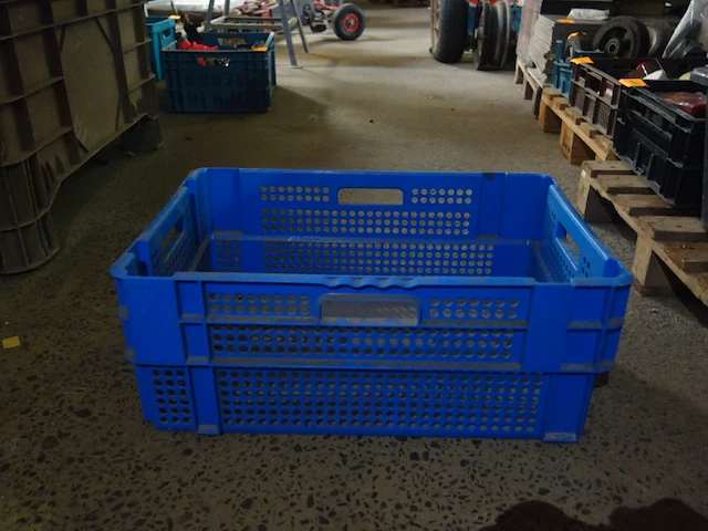 12 blauwe diepe stapelbakken - afbeelding 1 van  3