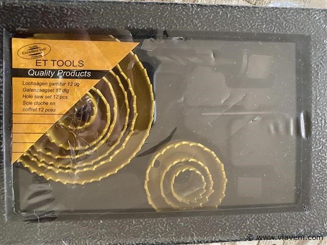 12 delige gatenboor set - afbeelding 1 van  3