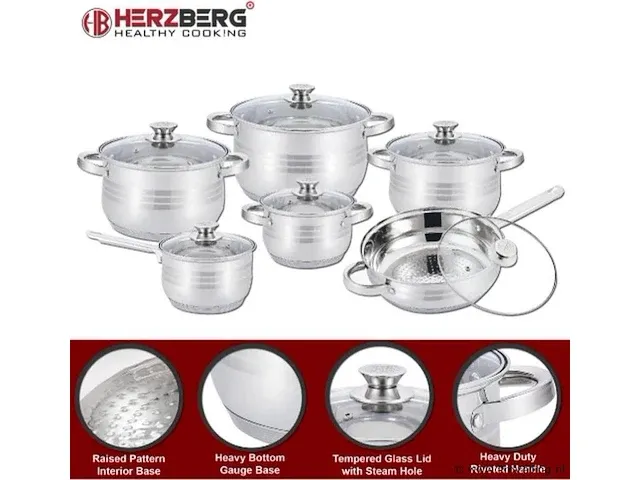 12 delige kookpanset hg1241 - afbeelding 6 van  6
