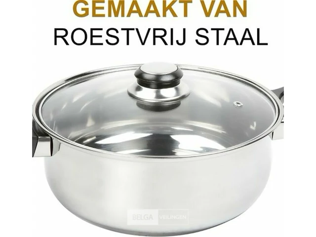 12-delige pannenset rvs - afbeelding 7 van  9
