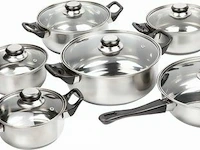 12-delige pannenset rvs - afbeelding 1 van  9