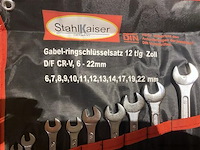 12 delige ring steeksleutelset stahlkaiser 6-22mm - afbeelding 2 van  4