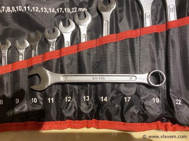 12 delige ring steeksleutelset stahlkaiser 6-22mm - afbeelding 3 van  4