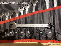 12 delige ring steeksleutelset stahlkaiser 6-22mm - afbeelding 3 van  4