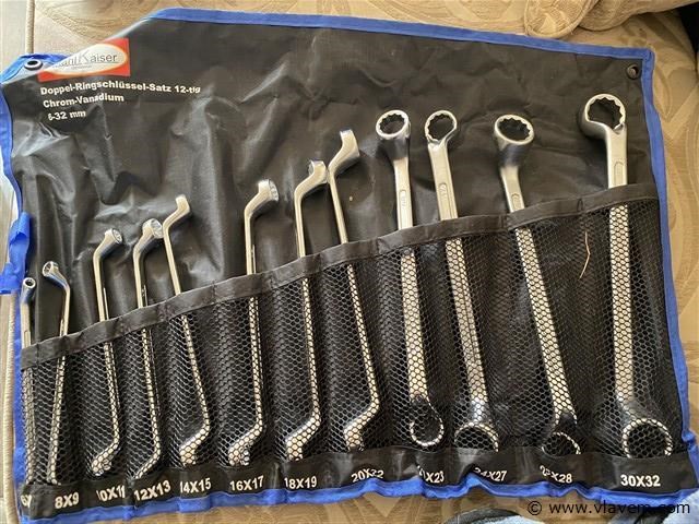 12 delige ringsleutelset 6-32mm in etui - afbeelding 1 van  4