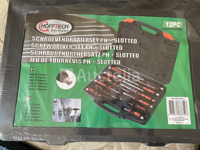 12 delige schroevendraaierset ph + slotted in koffer - afbeelding 2 van  4