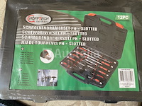 12 delige schroevendraaierset ph + slotted in koffer - afbeelding 2 van  4