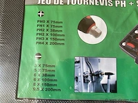 12 delige schroevendraaierset ph + slotted in koffer - afbeelding 2 van  3