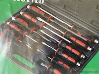 12 delige schroevendraaierset ph + slotted in koffer - afbeelding 3 van  3
