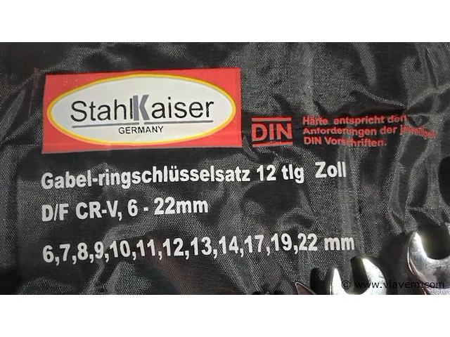 12-delige steek ringsleutelset - afbeelding 5 van  5