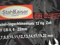 12-delige steek ringsleutelset - afbeelding 5 van  5