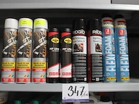 12 diverse bussen wo. strepenspray, draadsnijolie, etc - afbeelding 1 van  1