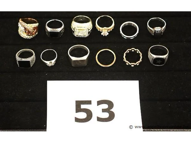 12 diverse ringen - afbeelding 1 van  4