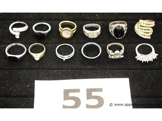 12 diverse ringen - afbeelding 1 van  4
