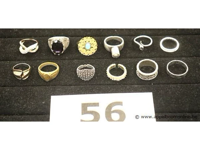 12 diverse ringen - afbeelding 1 van  4